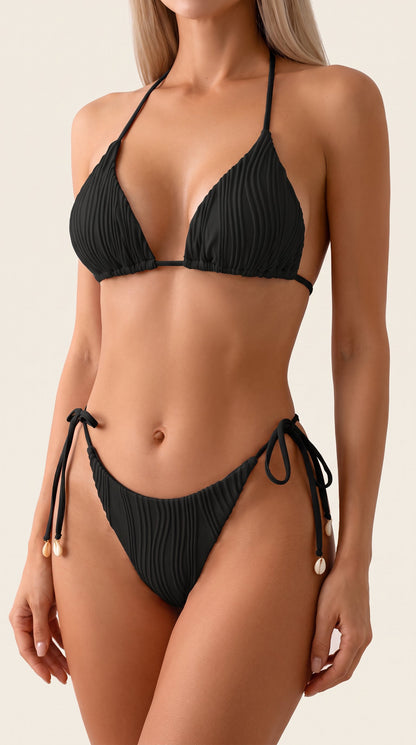 Amara Triangle Bottoms - Black